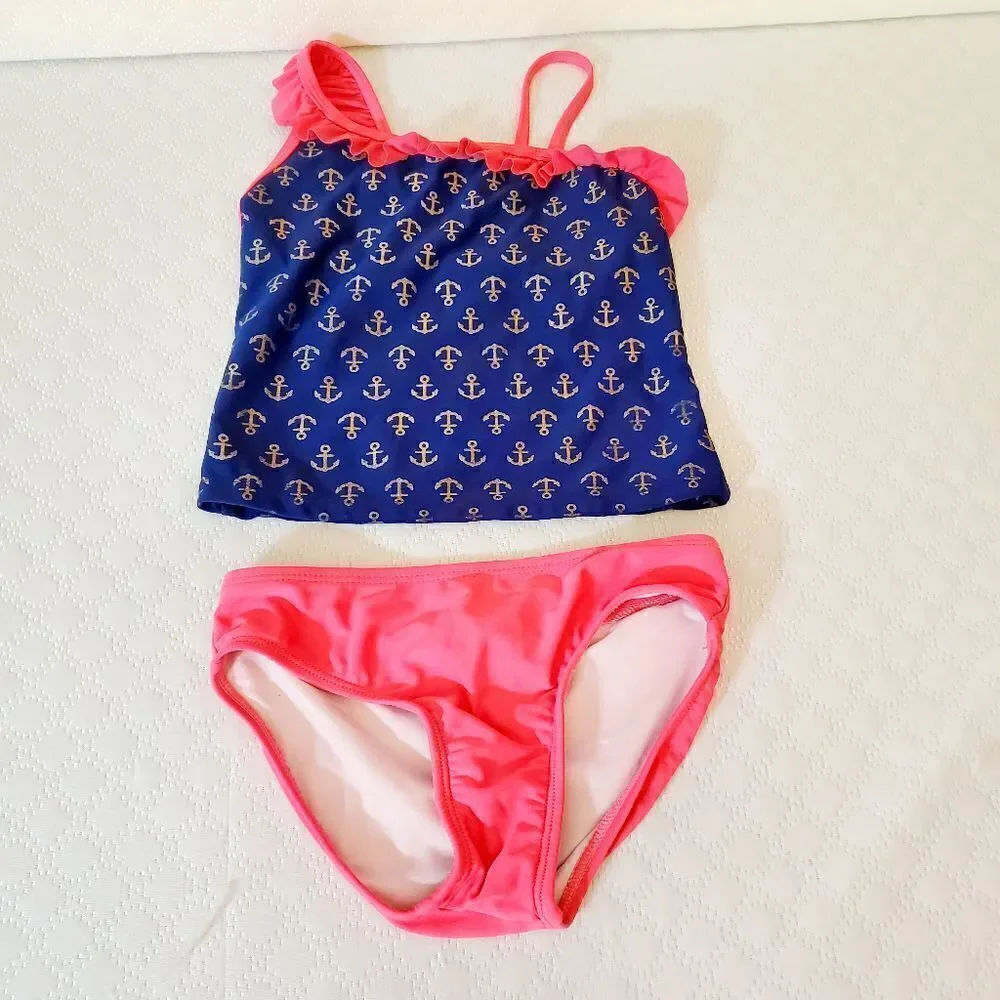 CIRCO Naval Print Swim Set Size (6-6X)